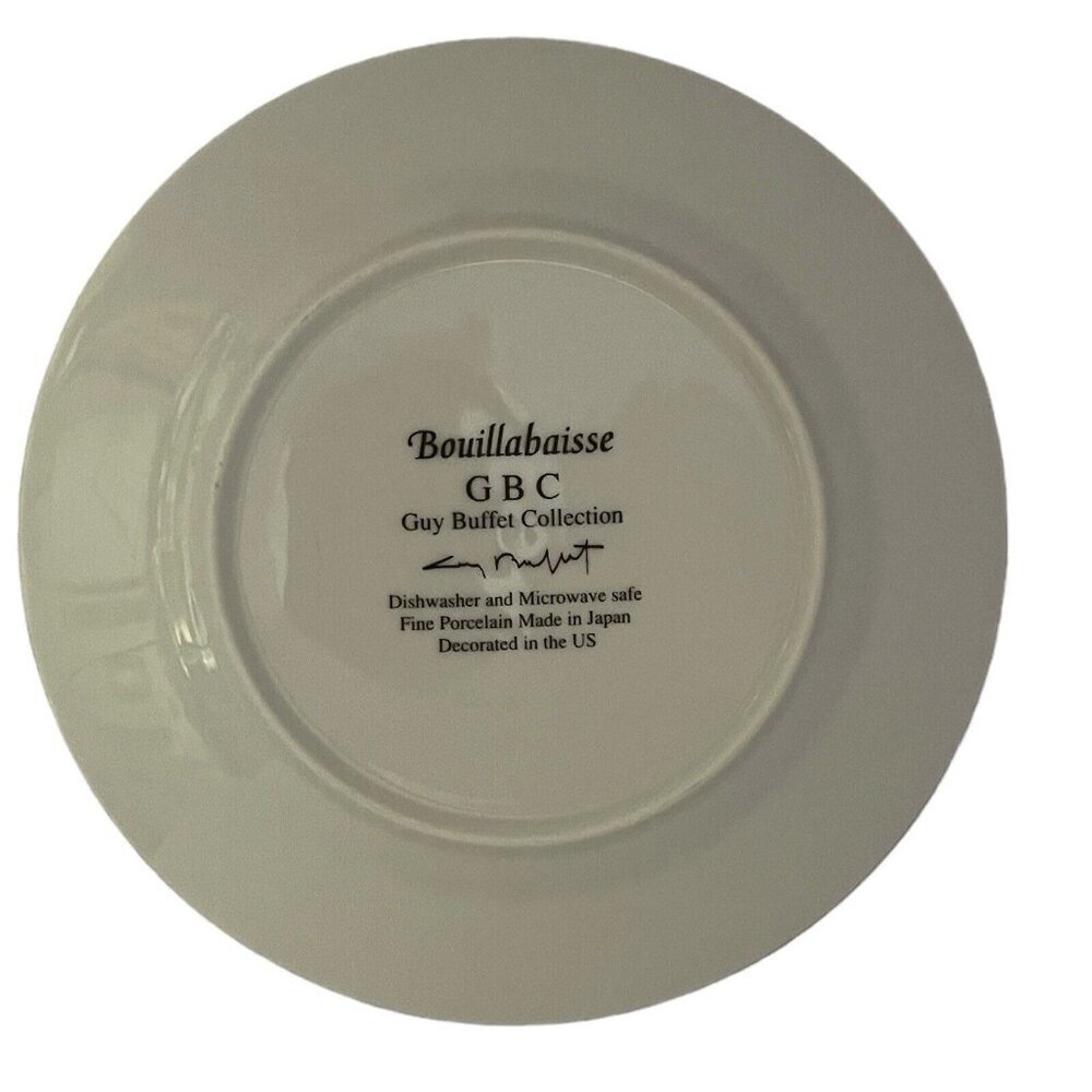 GBC Van Gogh Amoureux Salad Dessert Plates Set of 2 "Bouillabaisse, Rendez-Vous" - Picture 4 of 11